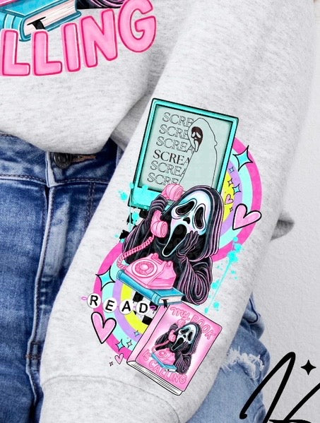 My book is calling sleeve DTF Transfer