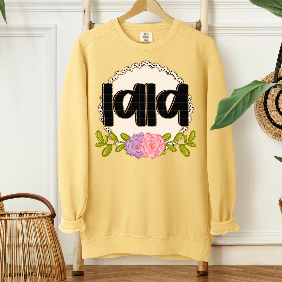 Lala circle and flowers (SDD) DTF Transfer