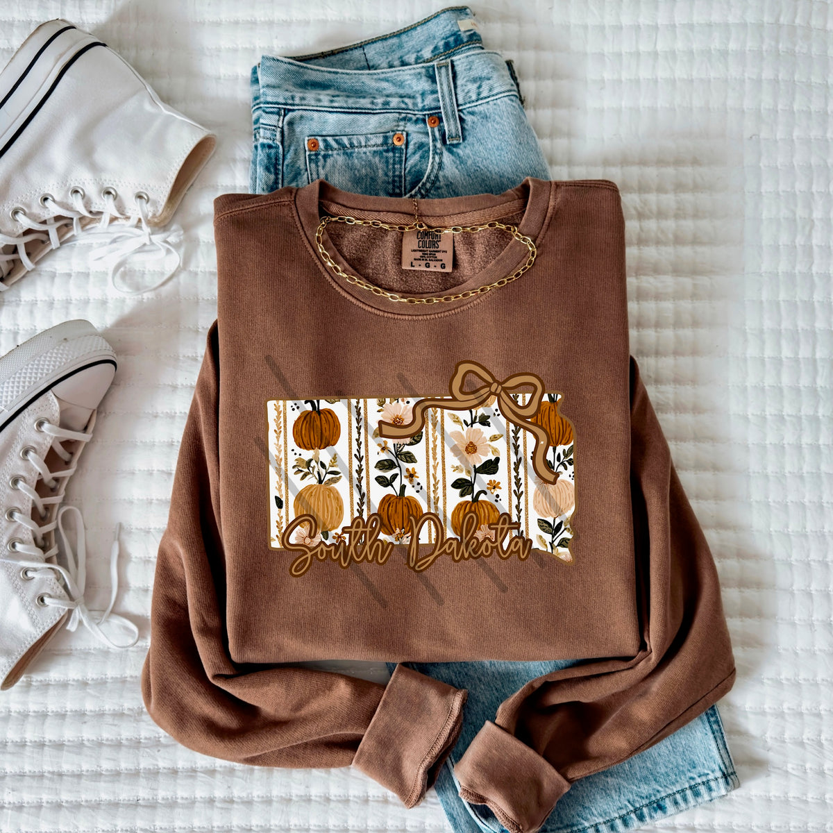 South Dakota fall pumpkin state (MZ) 113596 DTF Transfer