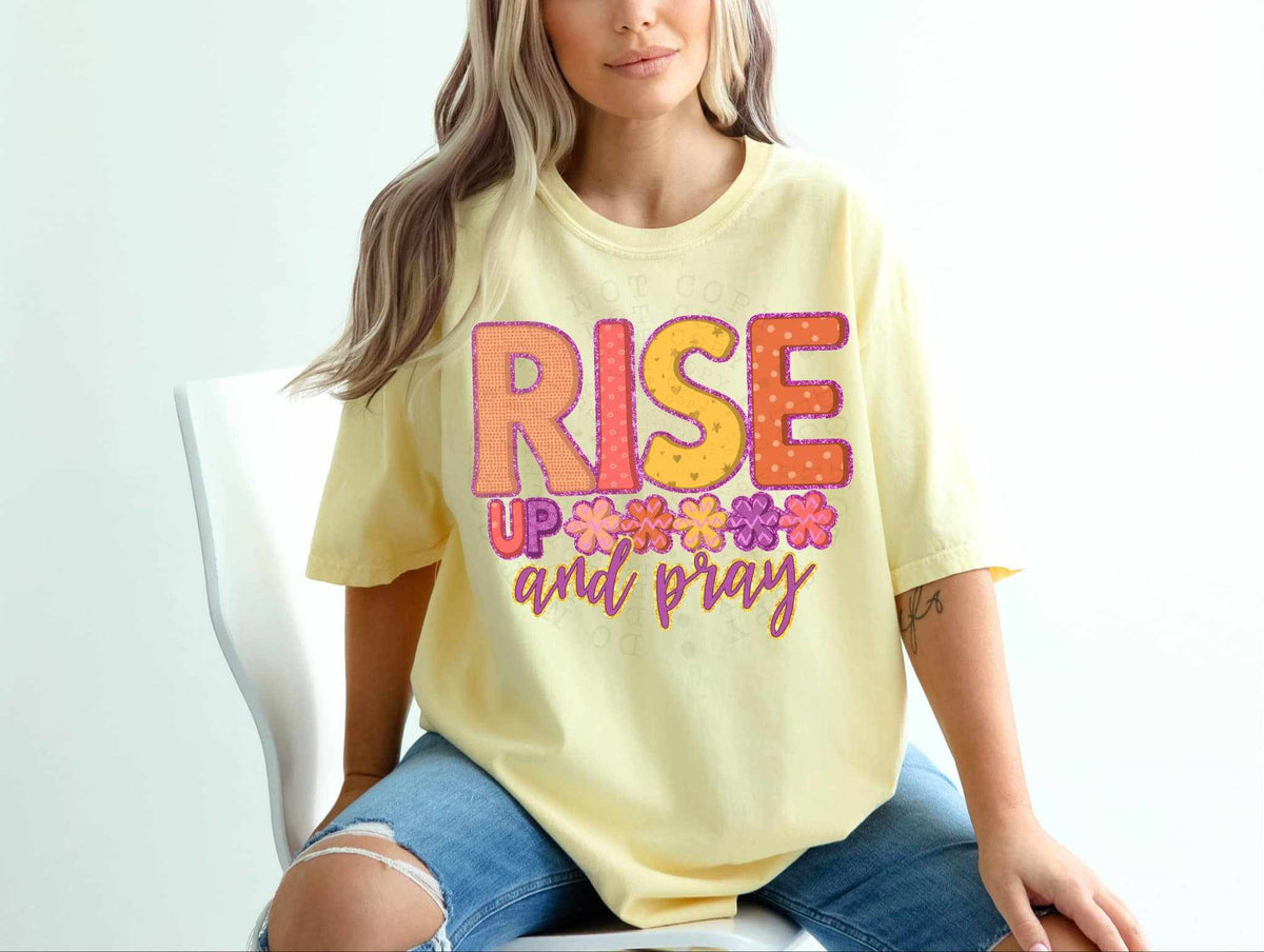 Rise up and pray 70372 DTF transfer