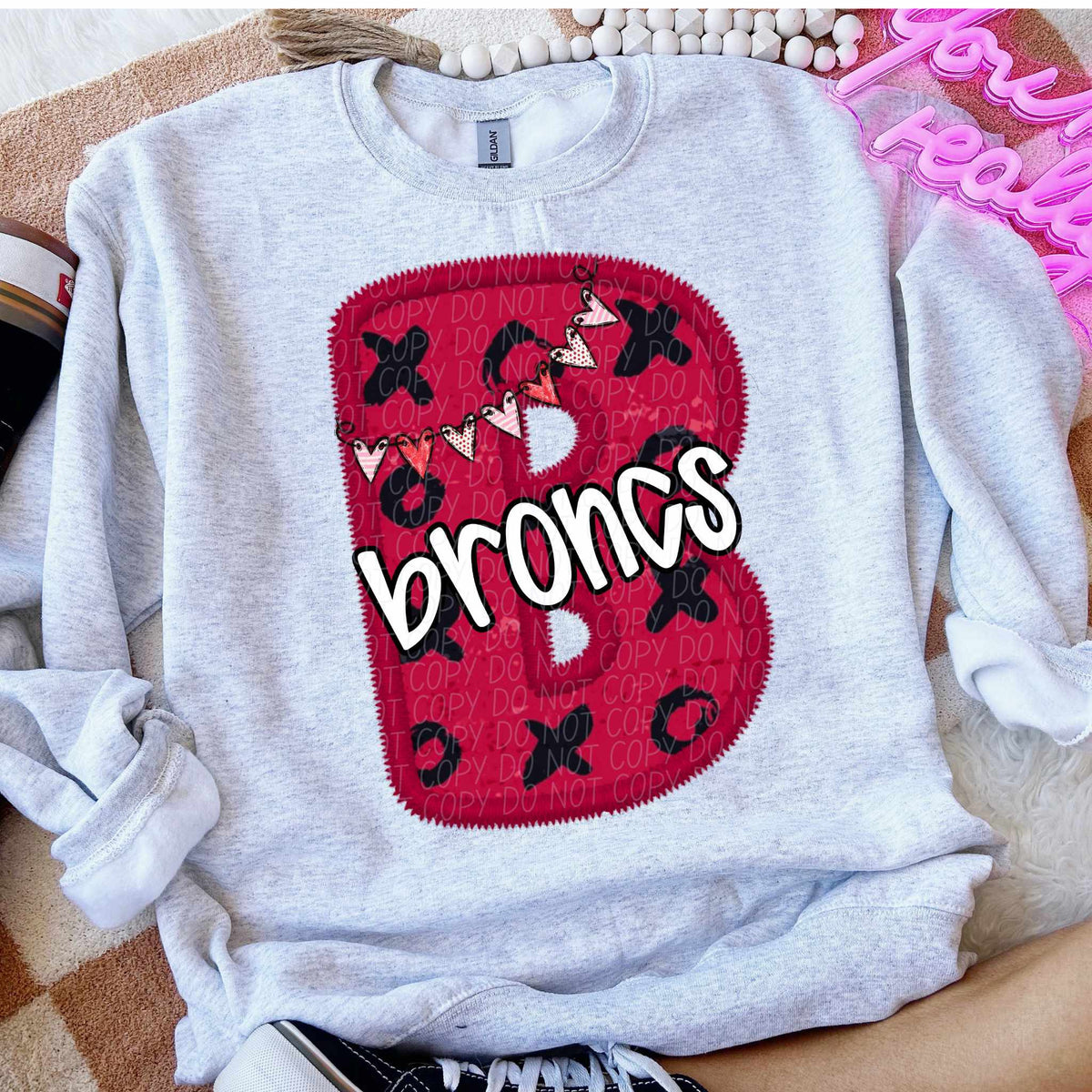 B broncs valentine (CITY) 77990 DTF transfer