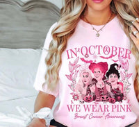 In October we wear pink hocus pocus 65293 DTF transfer