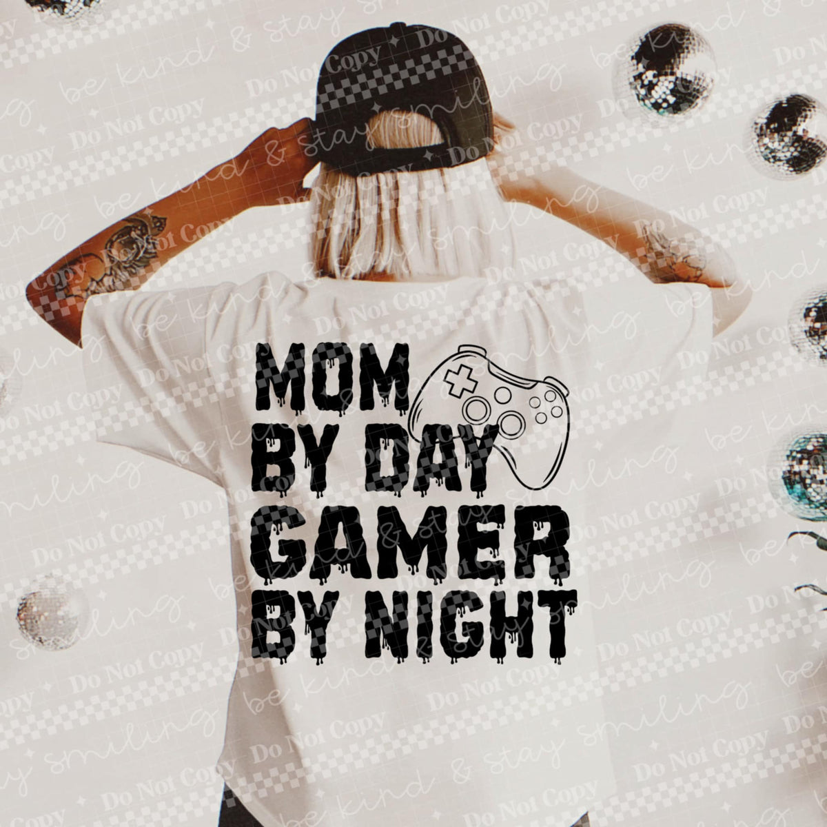 Mom by day gamer by night  (CMLD) 84856 DTF transfer