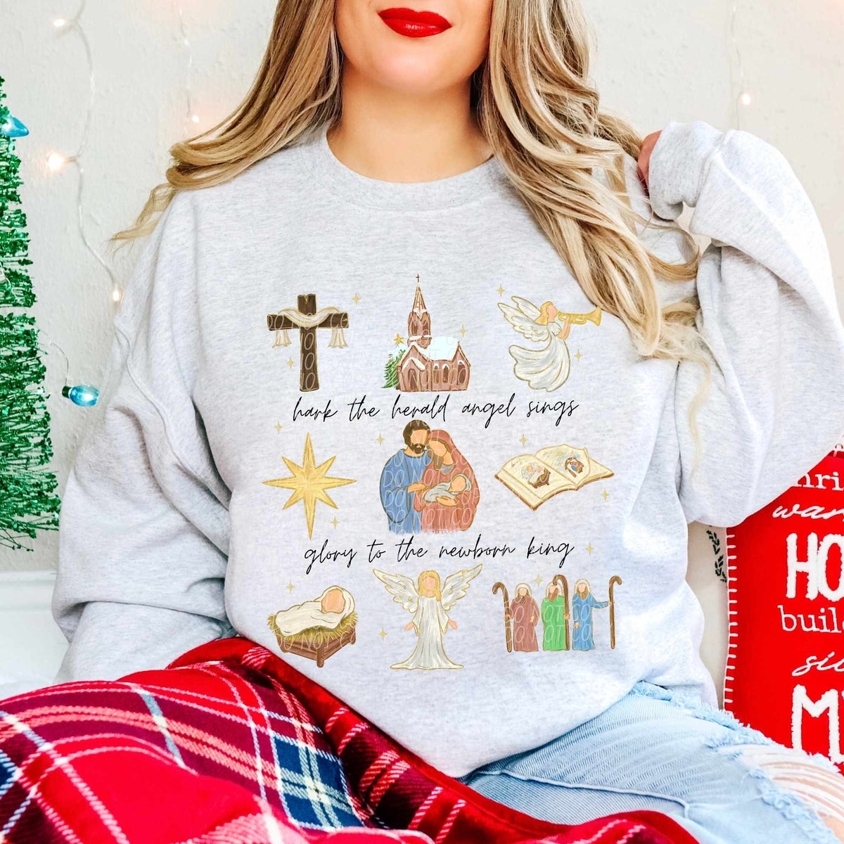 Hark the herold angel glory to the newborn king (CITY) 62056 DTF transfer