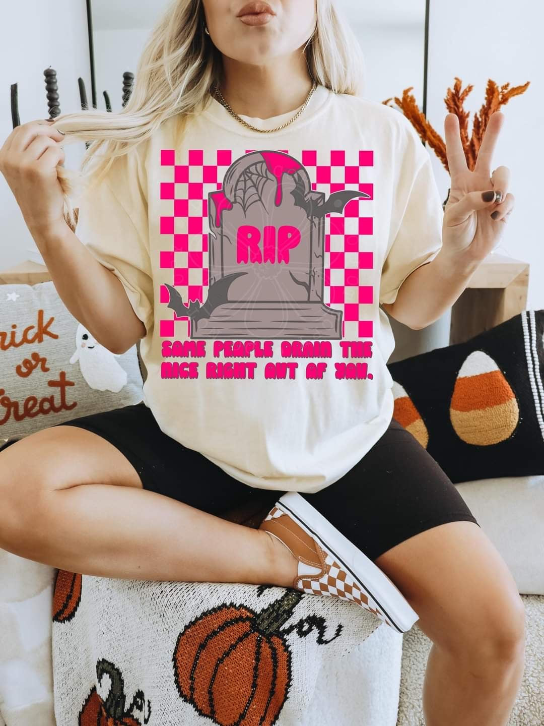 Some people drain the life right out of you pink (LYTTLE) 55229 DTF transfer