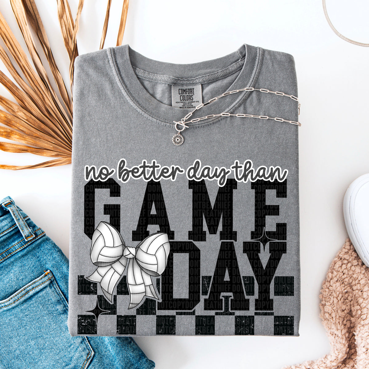 No better day than game day volleyball 93816 DTF transfer