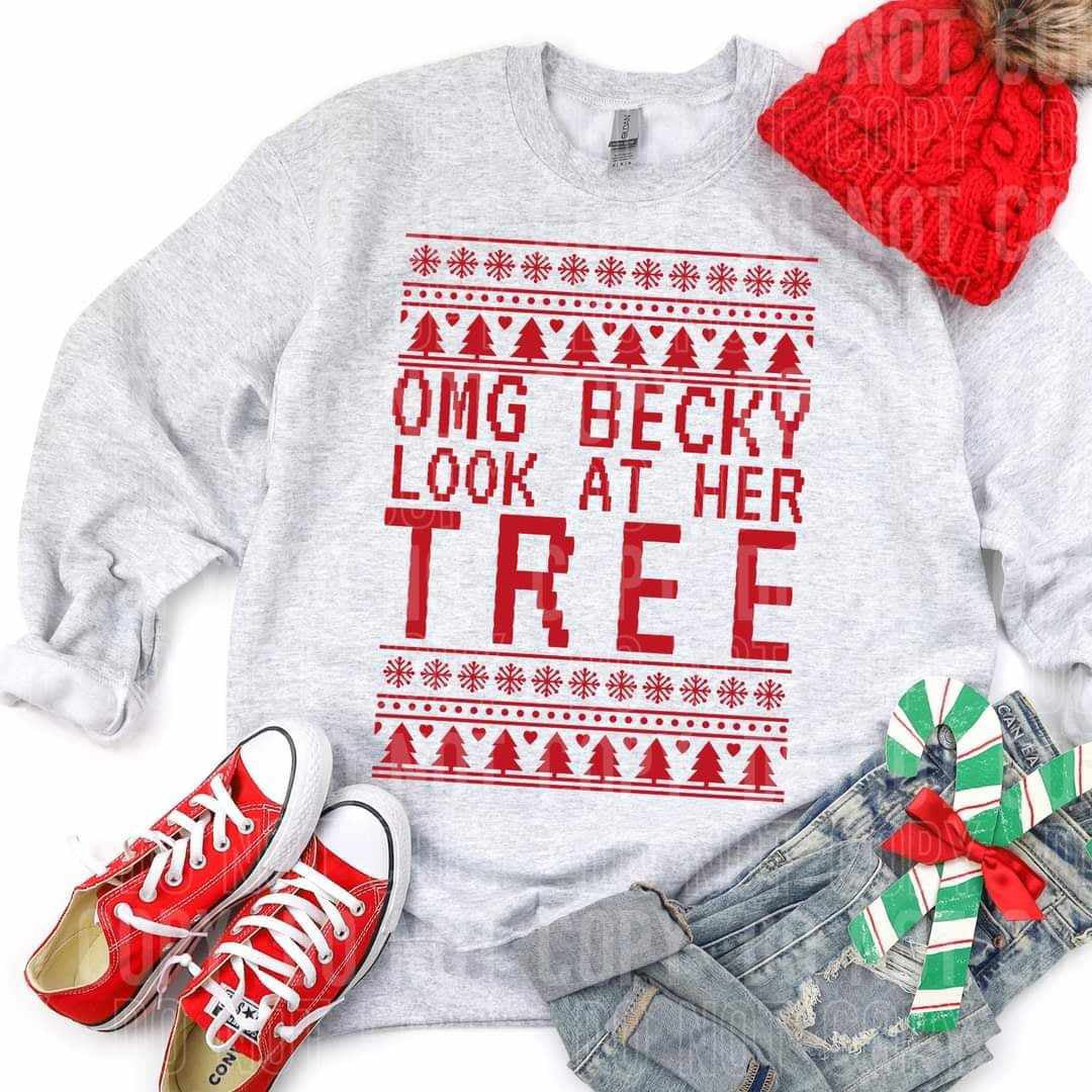 Omg Becky look at her tree sweater effect (SBB) 65648 DTF transfer