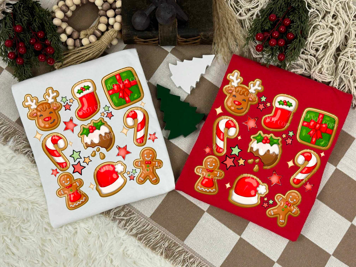 Christmas sugar cookies 64370 DTF transfer