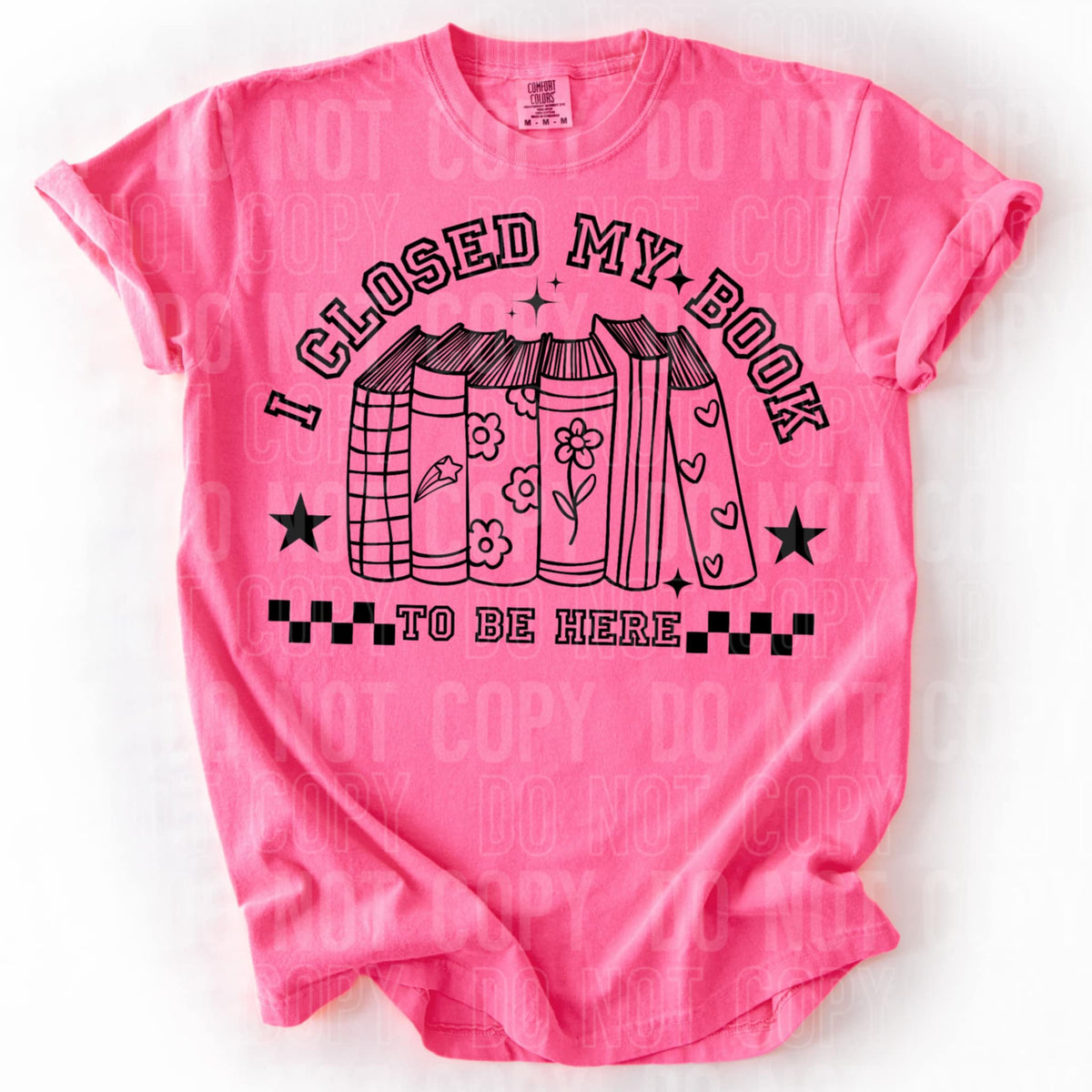 I closed my book to be here (SBB) 96460 DTF transfer