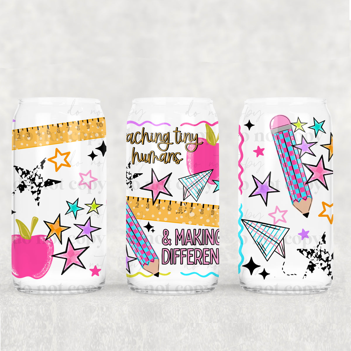 Teaching tiny humans (CSC) UV DTF WRAP