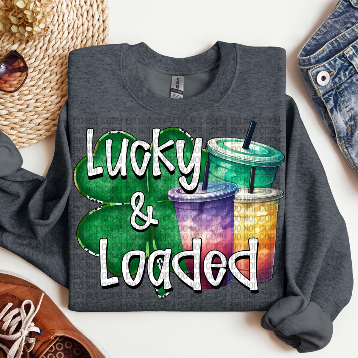 Lucky & loaded (VP) 91970 DTF transfer