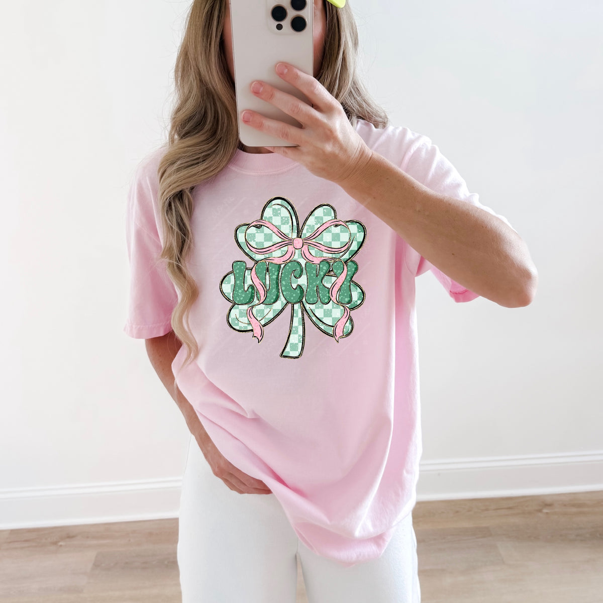 Lucky clover and bow (MZ) DTF Transfer