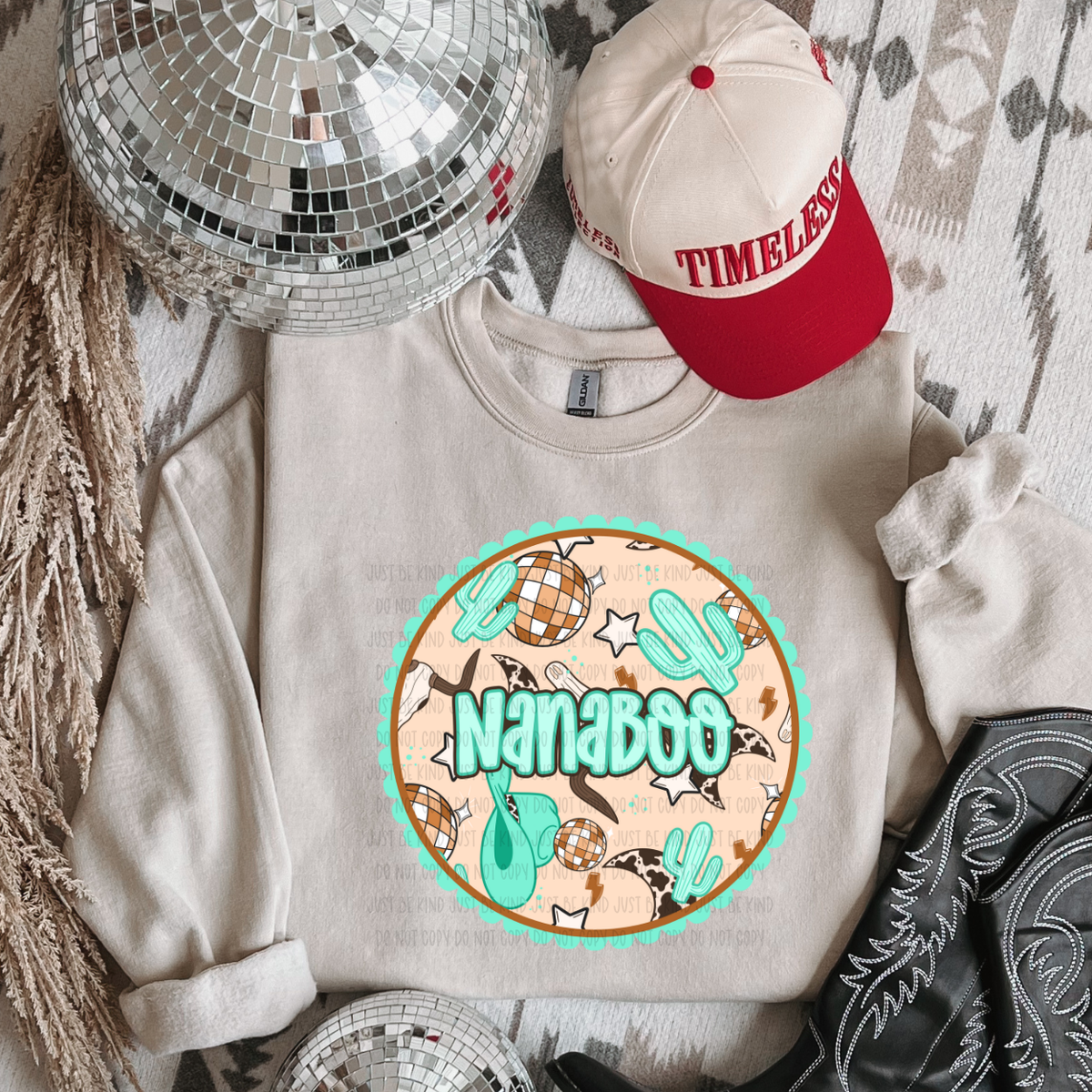 Nanaboo *Teal (Kayndi) 72870 DTF transfer