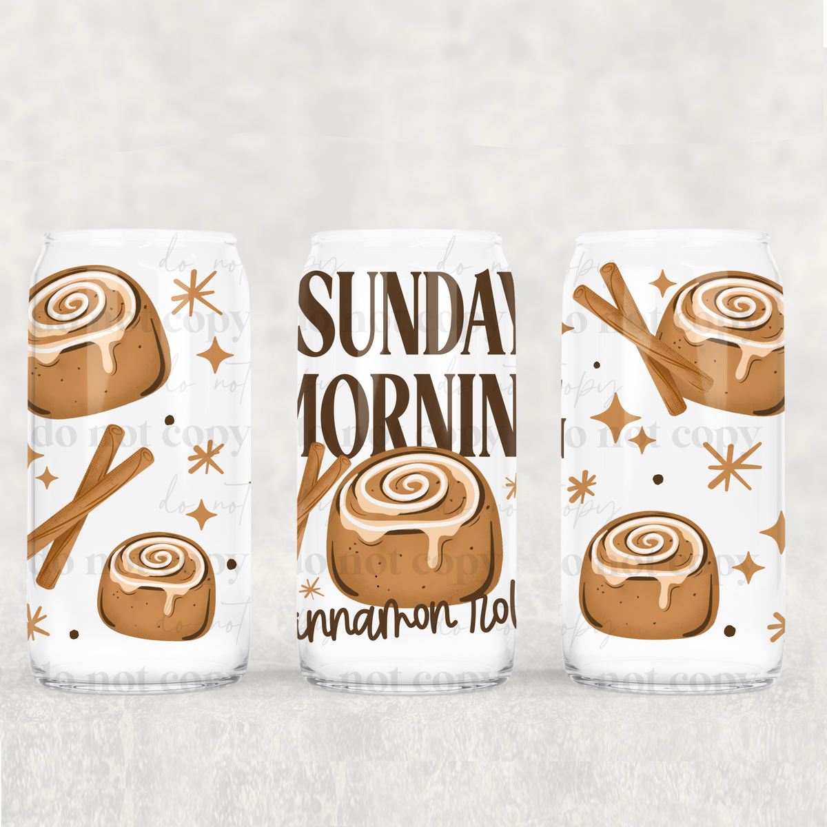 Sunday cinnamon rolls (CSC) UV DTF WRAP