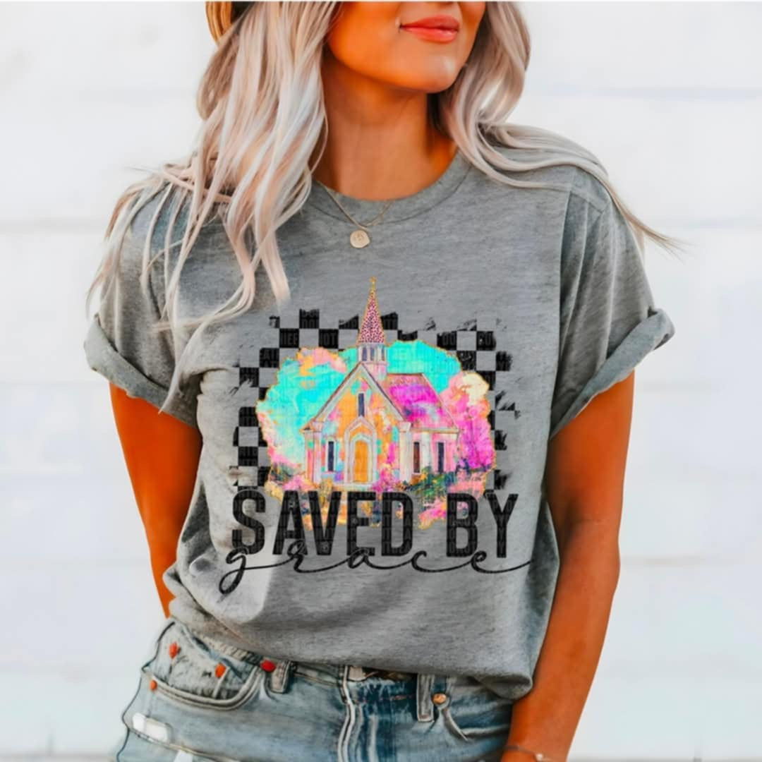Saved by Grace church (SDD) 96734 DTF transfer