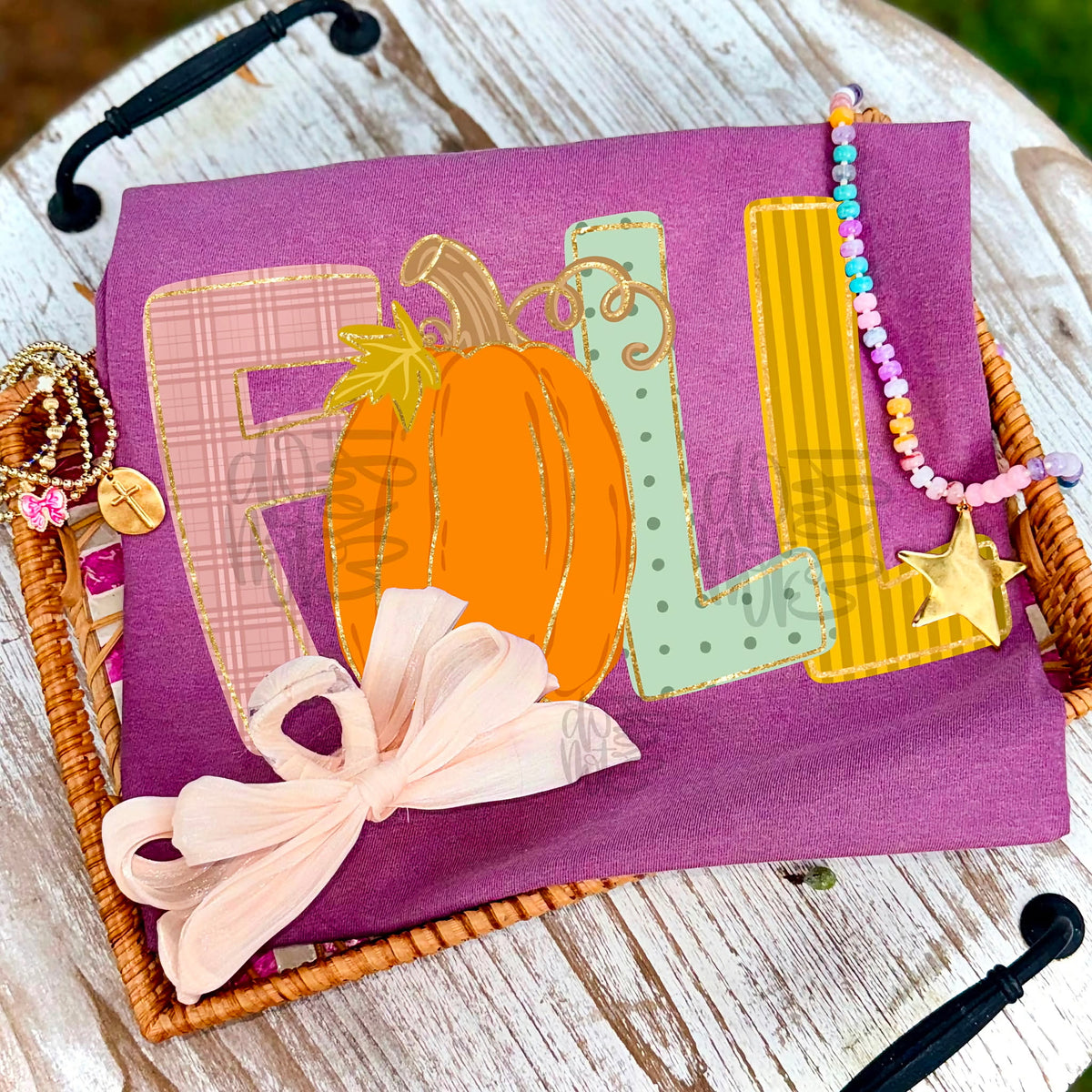Fall brushstroke orange pumpkin SUNDAY SPECIAL DTF transfer