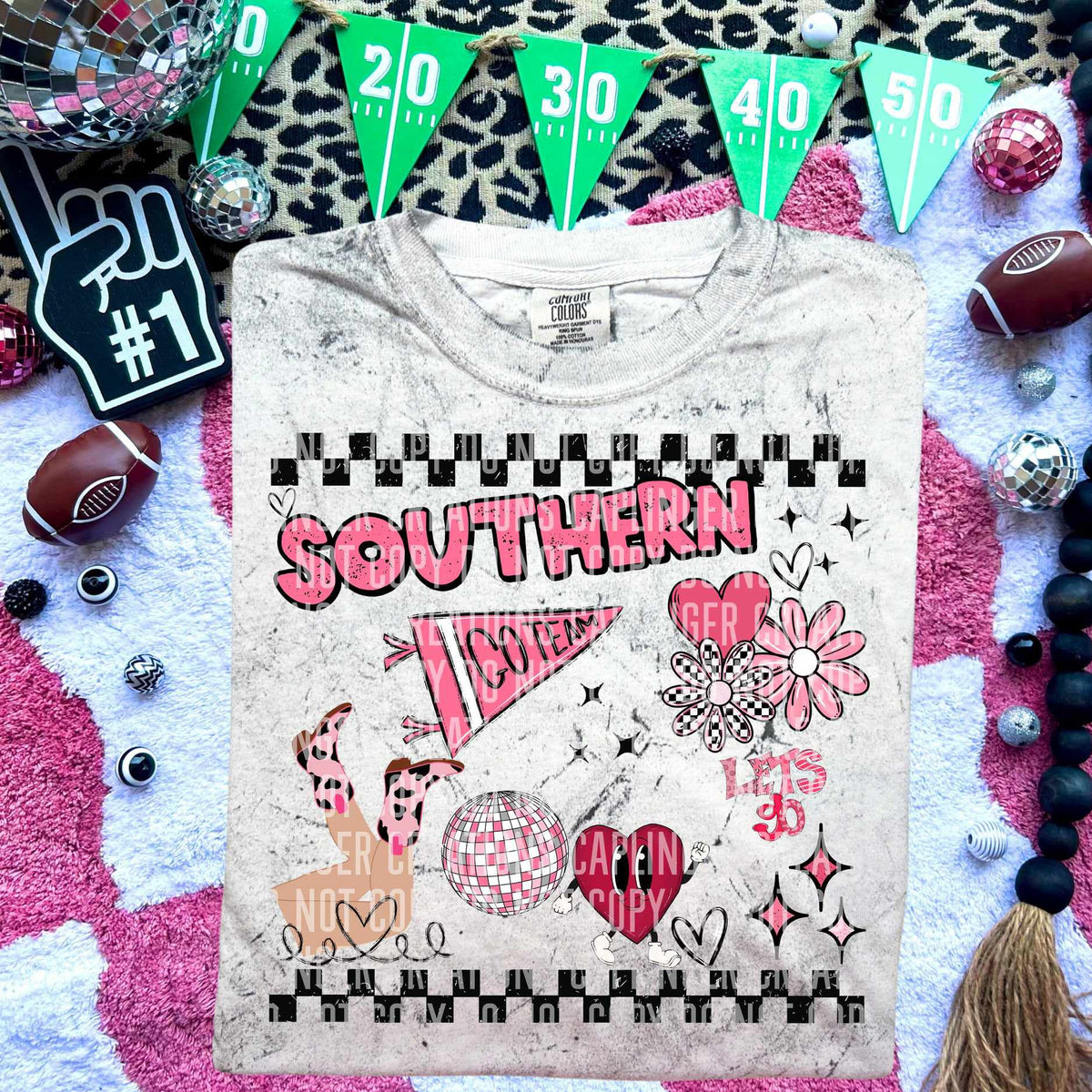 Southern groovy collage (caplinger) 73160 DTF transfer