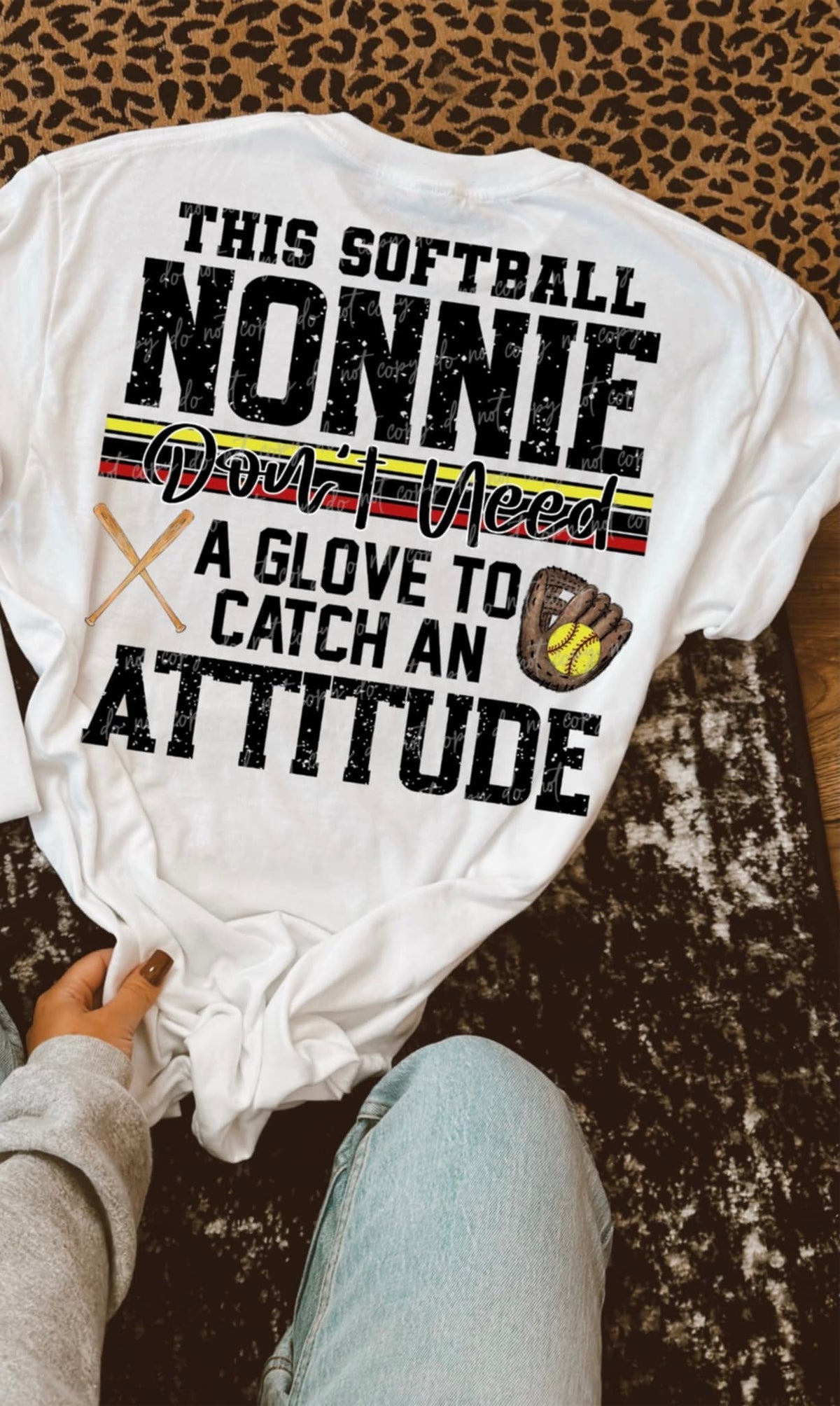 This softball nonnie don’t need a glove to catch an attitude (VIRGO) 90600 DTF transfer