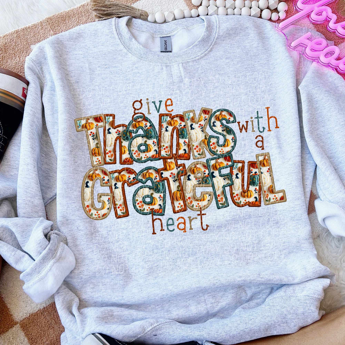 Give thanks with a grateful heart (CITY) 62337 DTF transfer