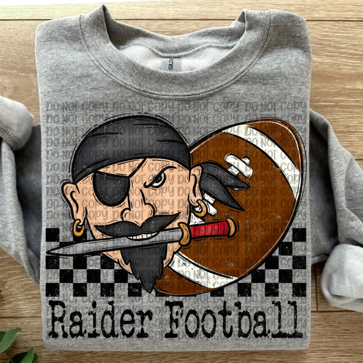 Raider Football Checker VP DTF transfer