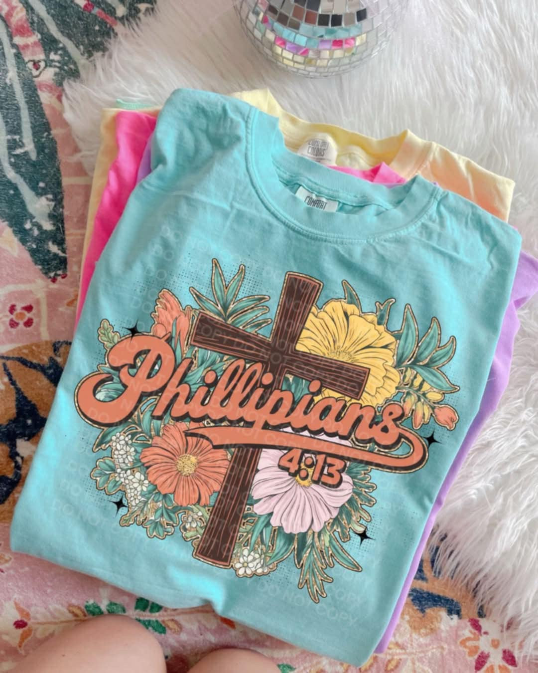 Philippians 4:13 cross (SCG) 92451 DTF transfer