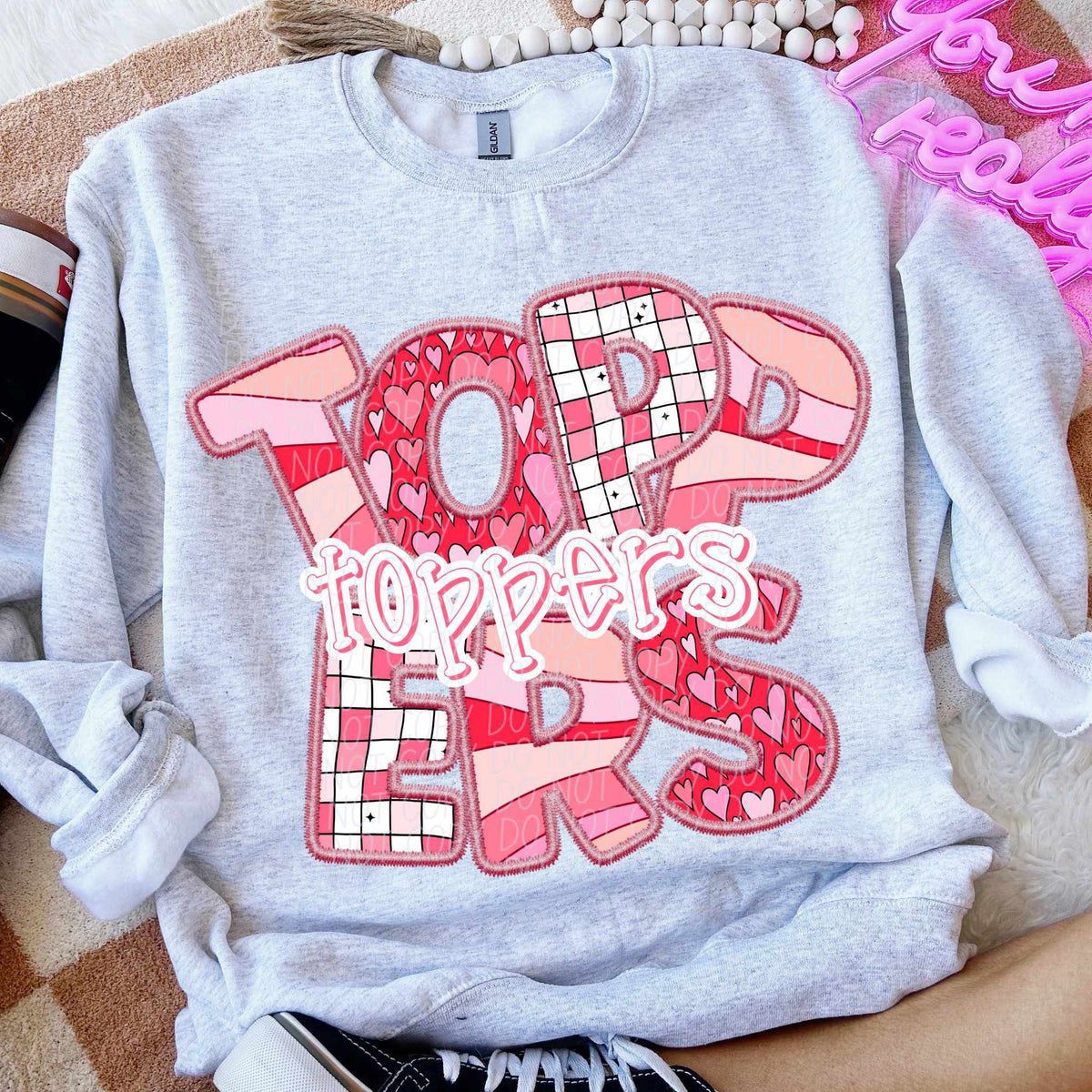 Toppers pink groovy (CITY) 80543 DTF transfer