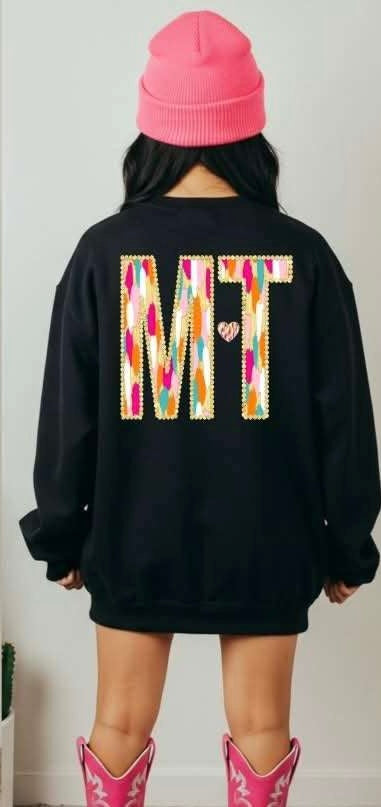 MT brushstroke with heart (S&G) 82969 DTF transfer