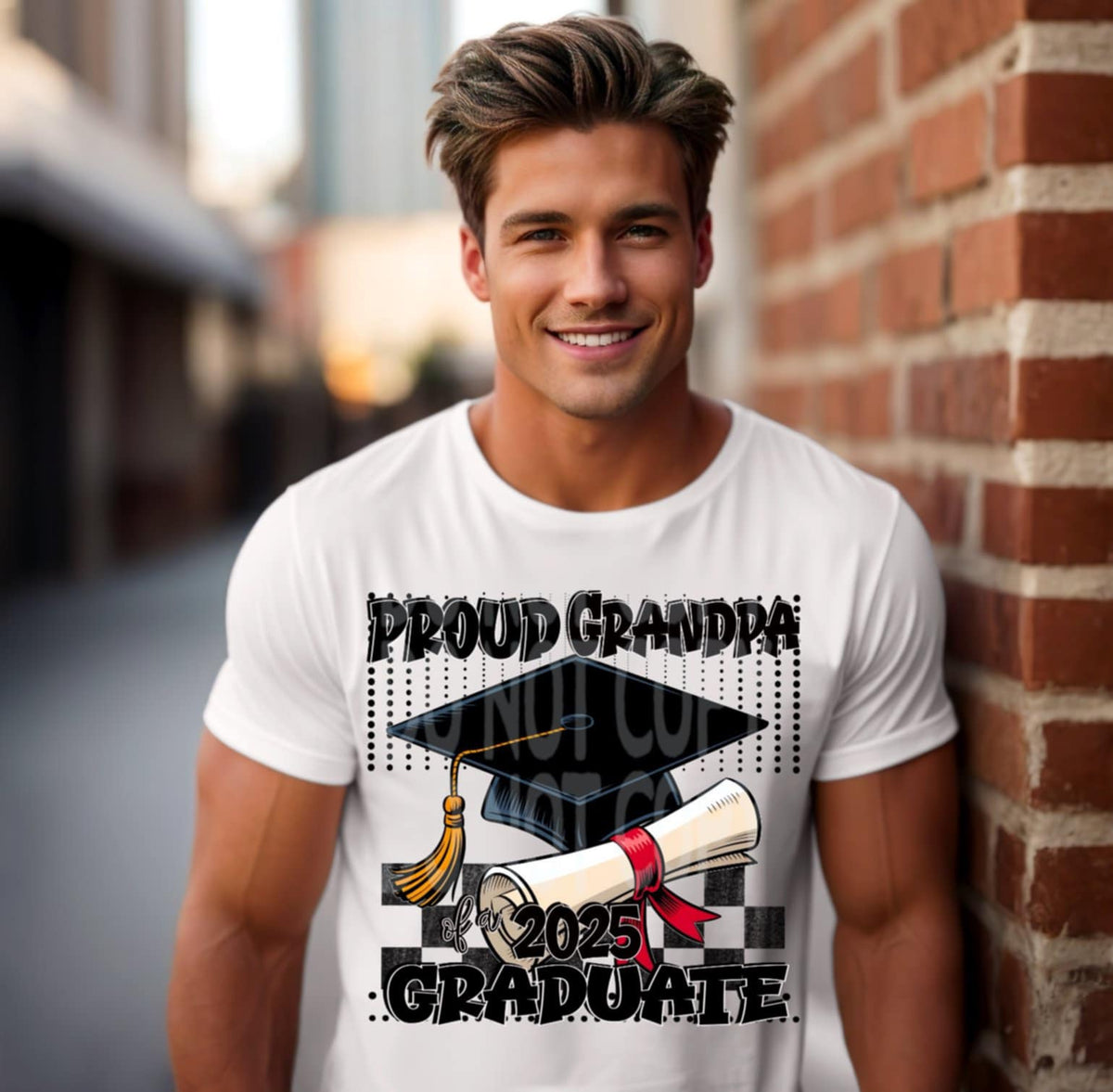 Proud grandpa 2025 graduate (DD) 99818 DTF transfer