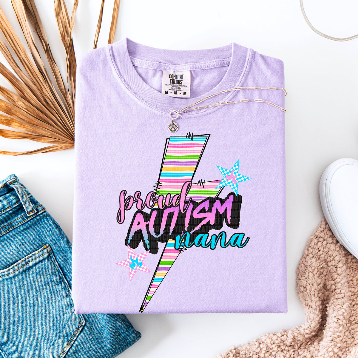 Proud autism nana 93848 DTF transfer