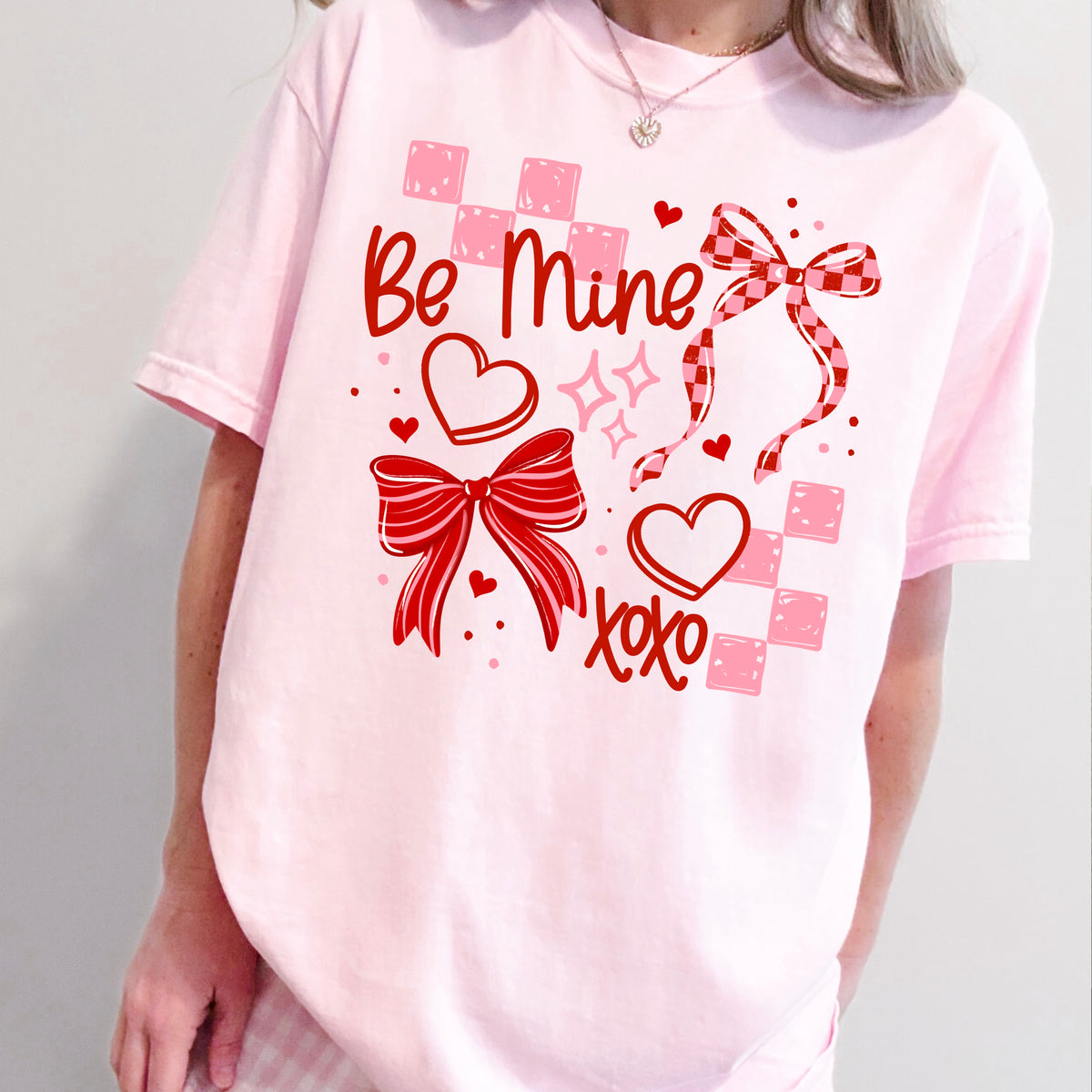 Be Mine xoxo bows (CSC) DTF Transfer