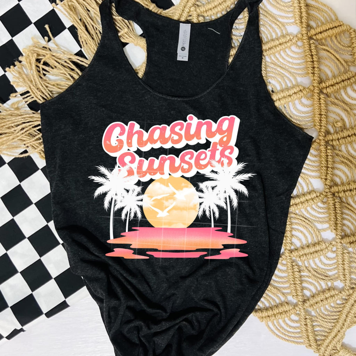 Chasing sunsets white palms (CSC) 98963 DTF transfer