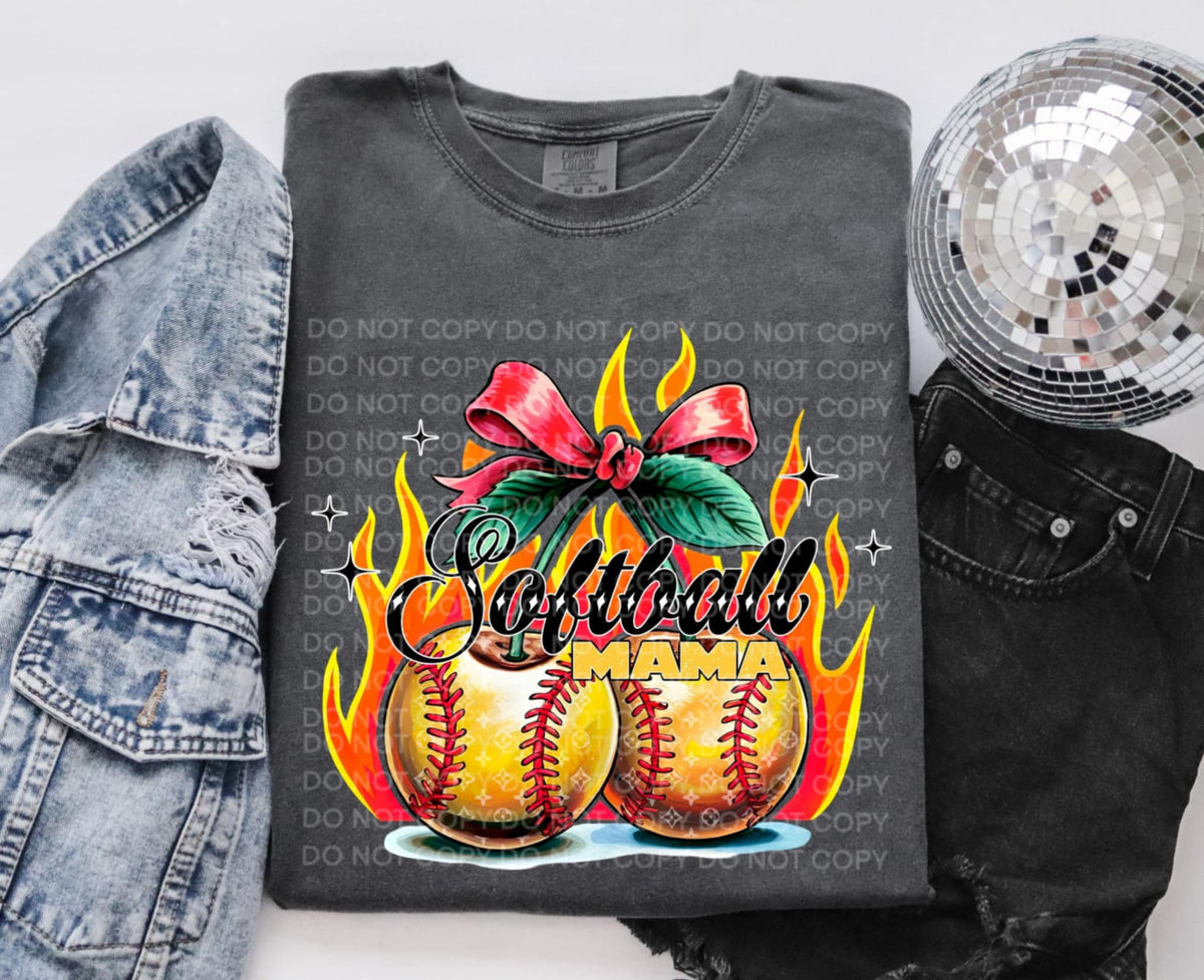 Softball cherries (SCG) 92258 DTF transfer