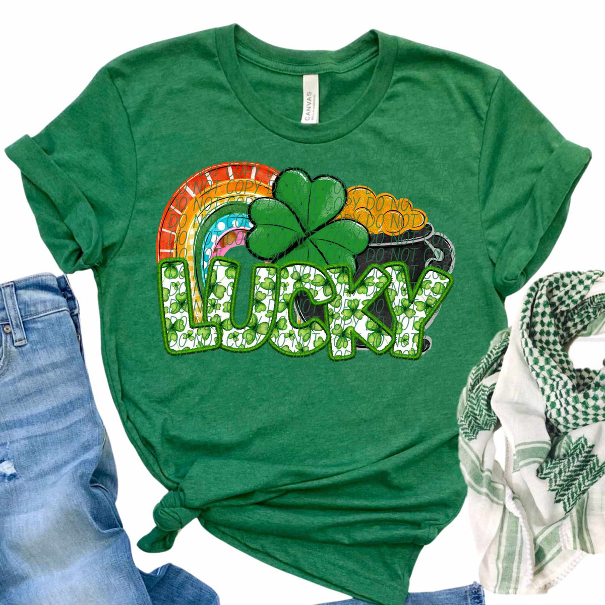 Lucky st patty items (CITY) 85122 DTF transfer