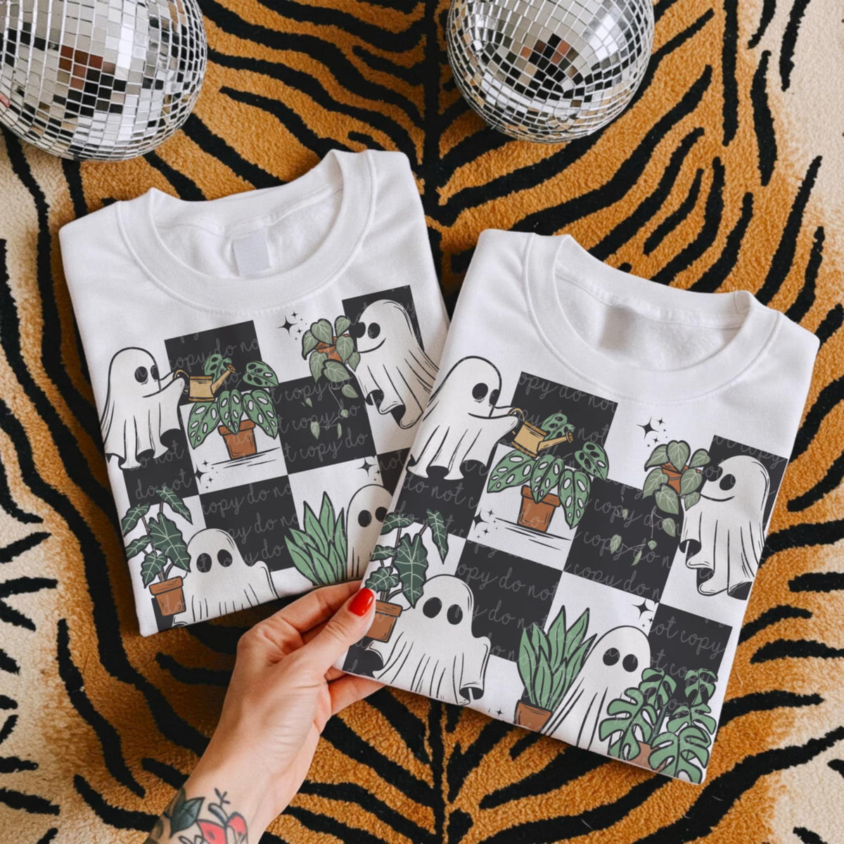 Ghost with plants (MMD) 85232 DTF transfer