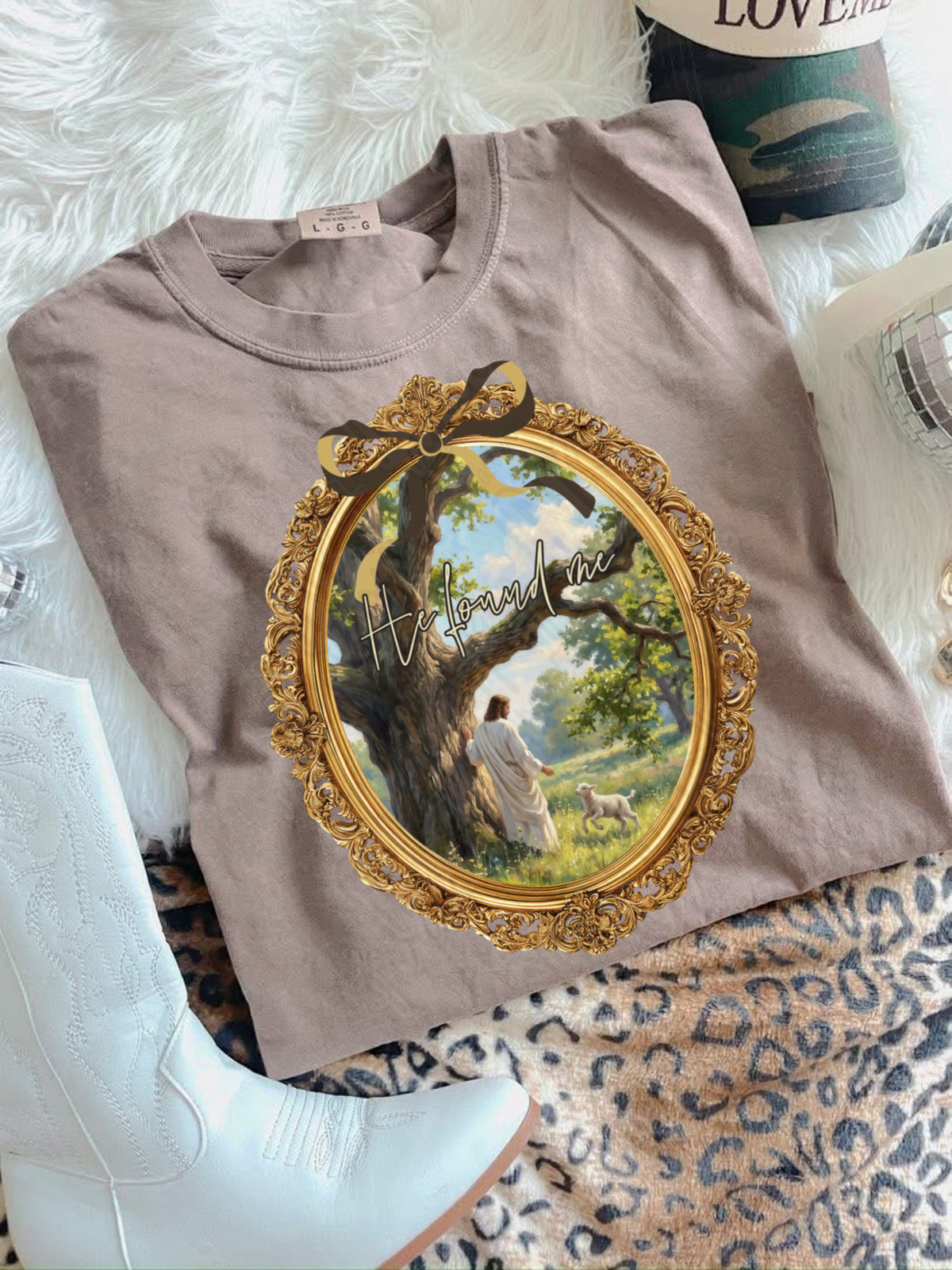 He found me vintage frame DTF Transfer
