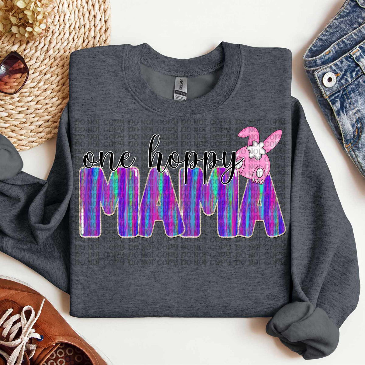 One hoppy mama brushstroke (VP) 82825 DTF transfer