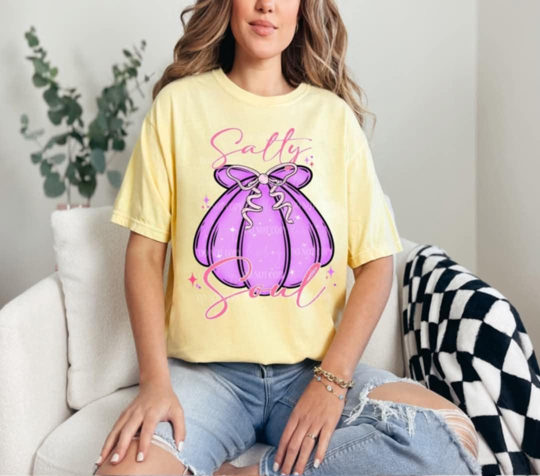 Salty soul purple shell (Linda) 99676 DTF transfer