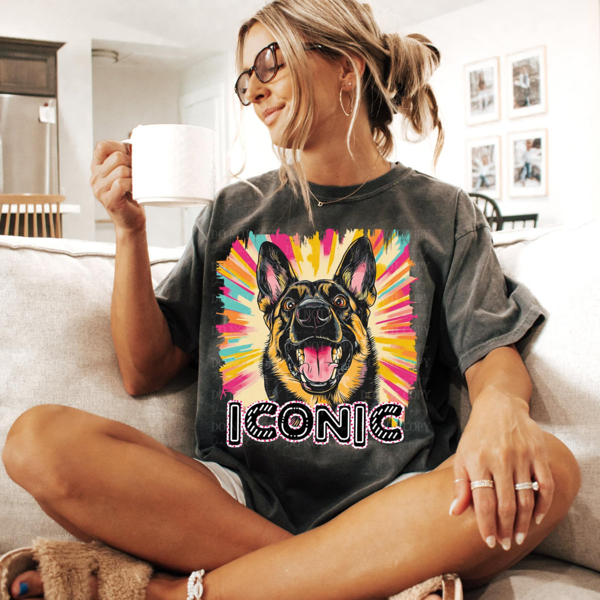 Iconic German shepherd (TTD) 95921 DTF transfer