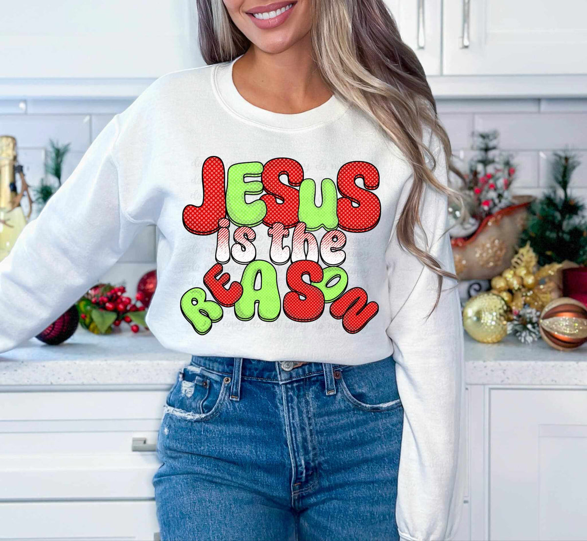 Jesus is the reason exclusive 58260 DTF transfer