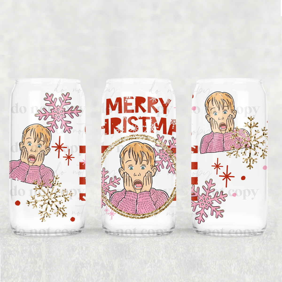 Merry christmas animal (exclusive) UV DTF WRAP