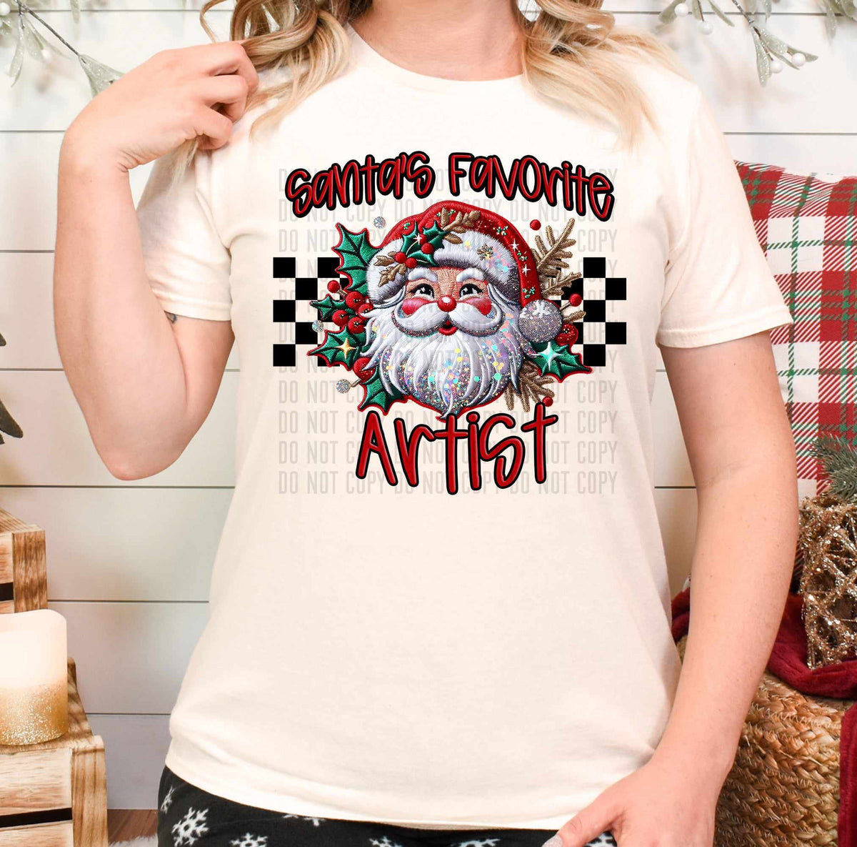 Santa’s favorite artist (caplinger) 62851 DTF transfer
