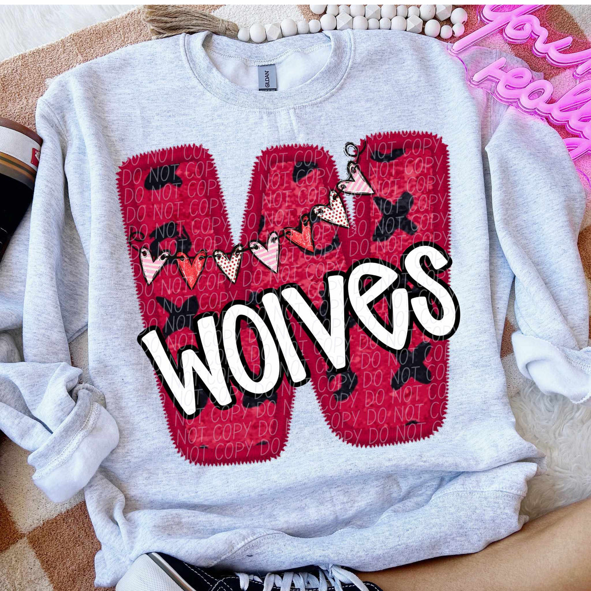 W wolves valentine (CITY) 77971 DTF transfer