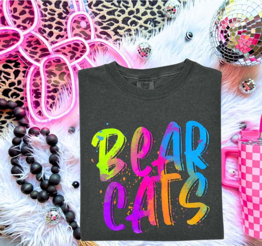 Bearcats Neon Splatter (S&G) 99945 DTF transfer