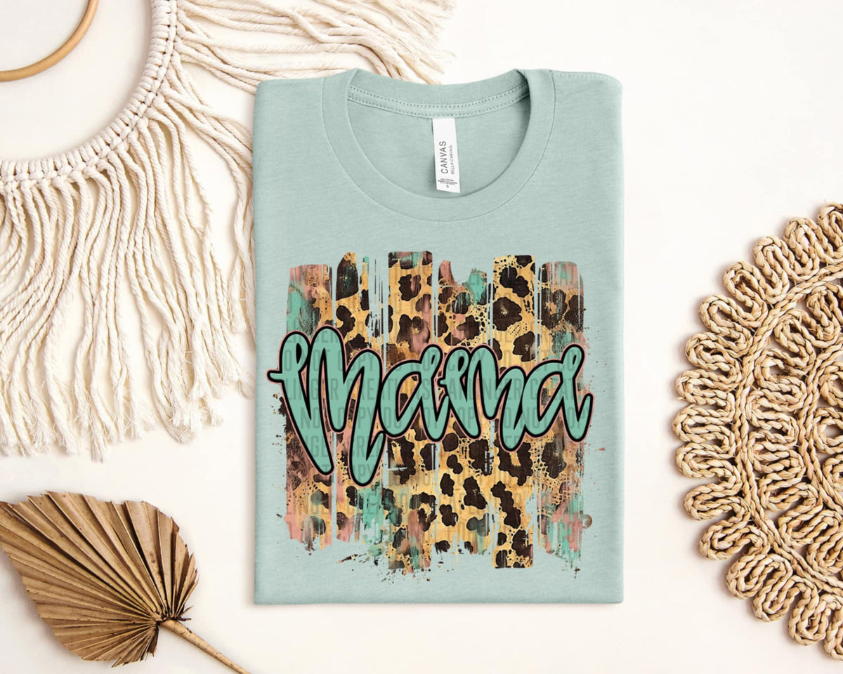 Mama leopard background (Caplinger) 92721 DTF transfer