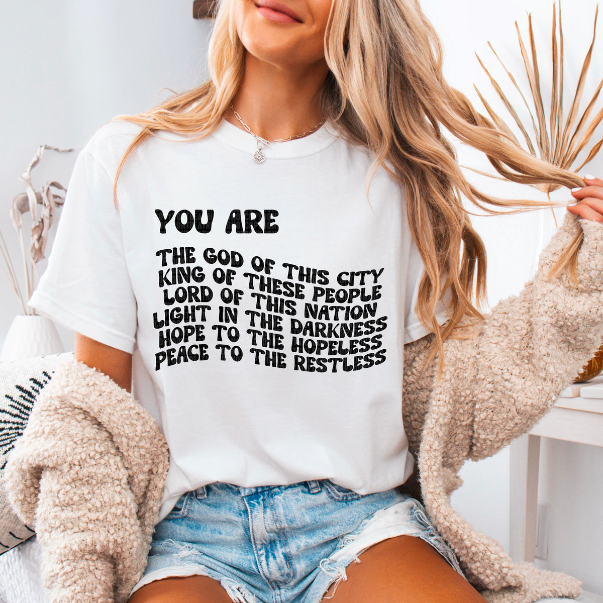 You are The god of this city 91600 DTF transfer