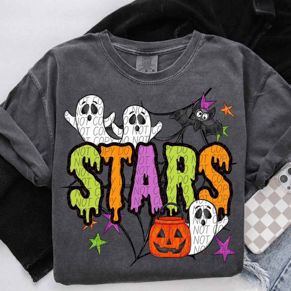 Stars Halloween (City) DTF transfer
