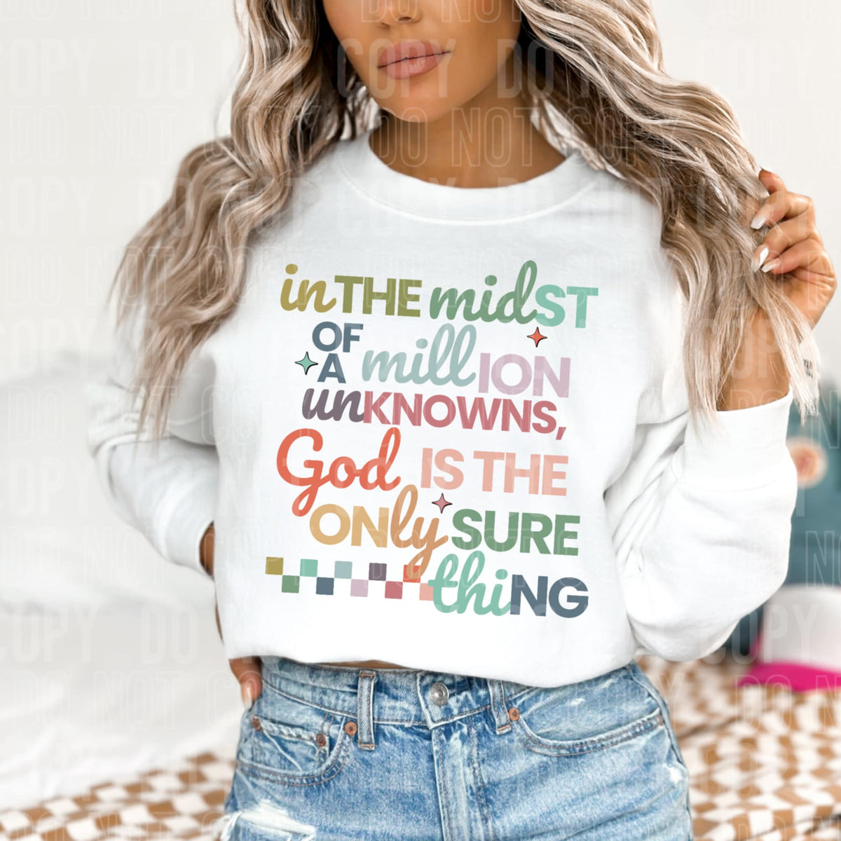 God is the only sure thing SBB DTF transfer