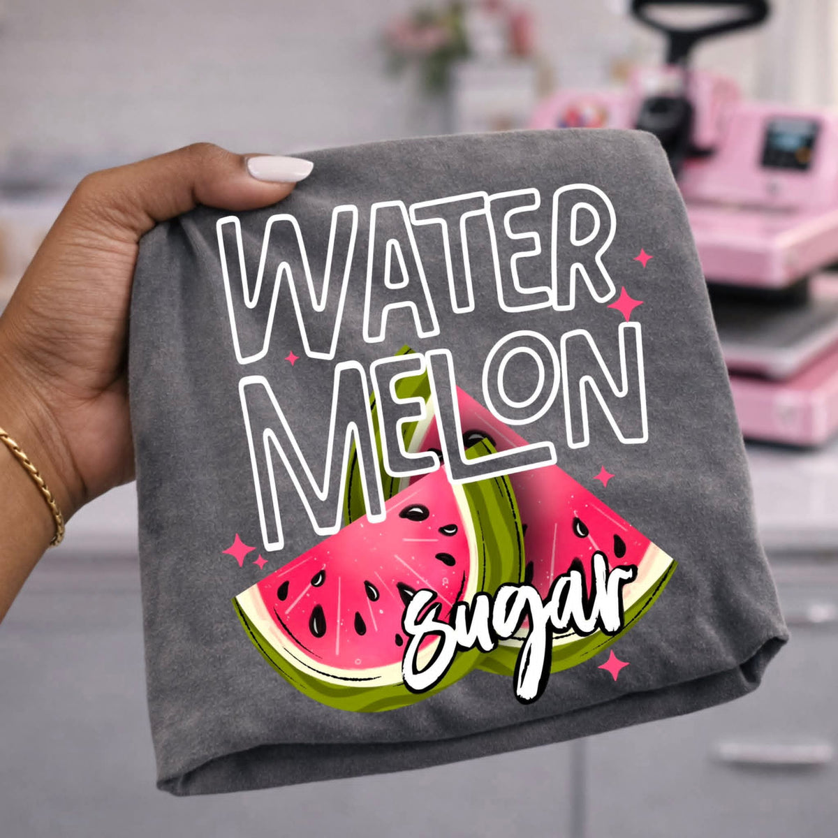 Watermelon sugar white Sunday Special DTF transfer
