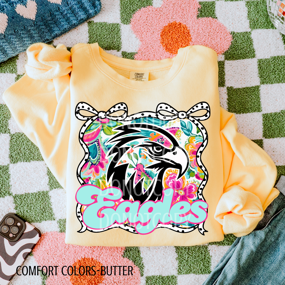 Eagles Colorful Bow Frame 108359 DTF transfer