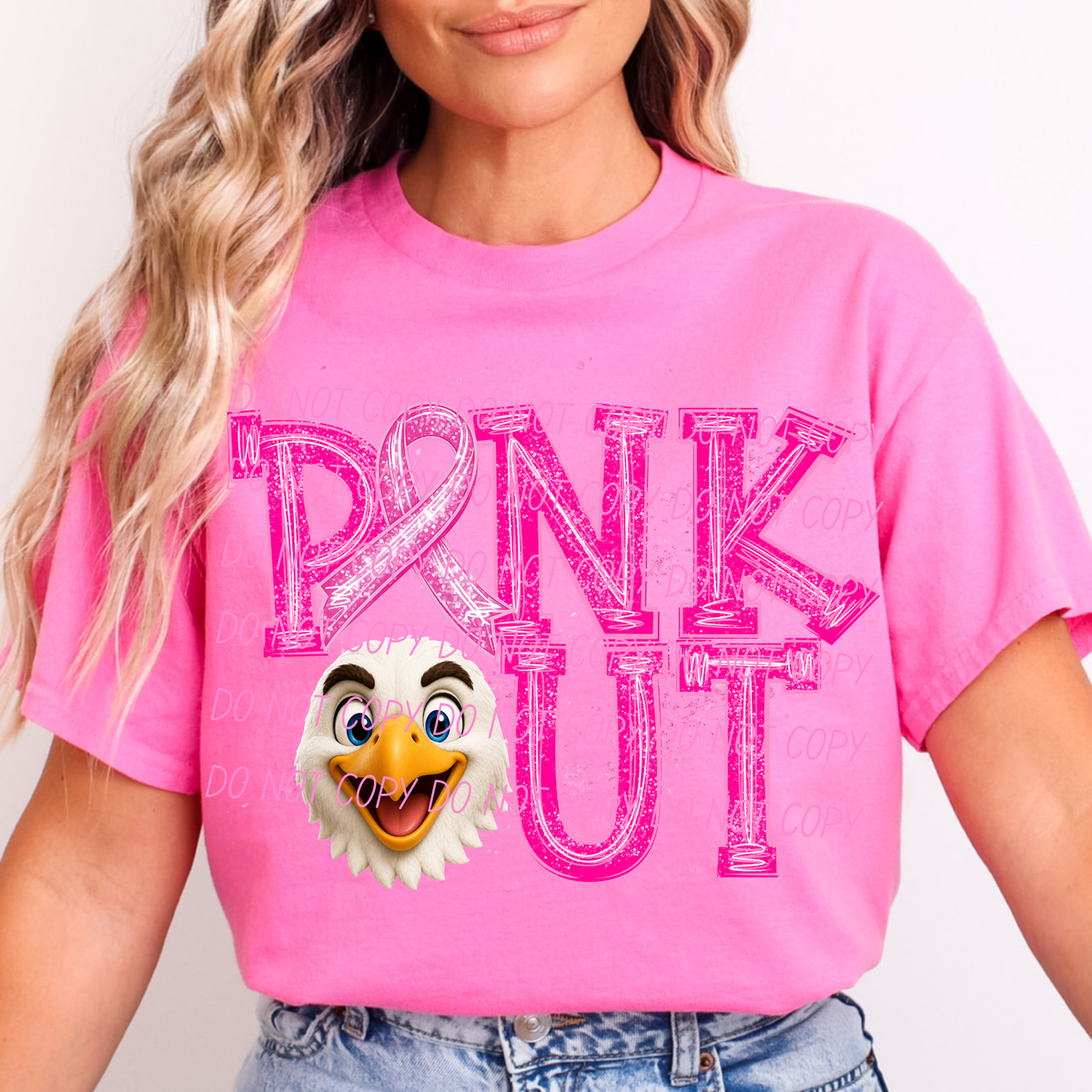 Eagles Pink out (city) DTF transfer